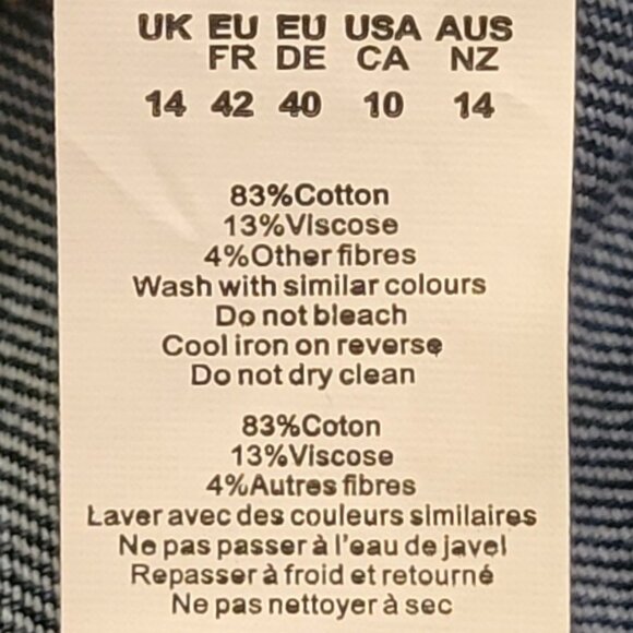 PrettyLittleThing Mid Blue Wash Waistband Detail Hem Baggy High Waist Jean NEW - Picture 14 of 15